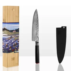 Couteau de Chef Gyuto Damas - Collection Pakka - Lame de 200 mm