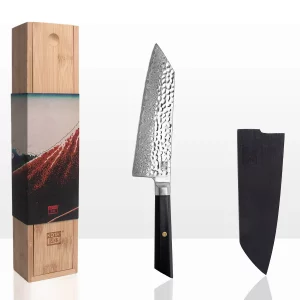 Kotai bunka santoku chef knife damas japanese steel