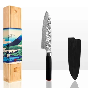 Kotai santoku damas kitchen knife japanese blade