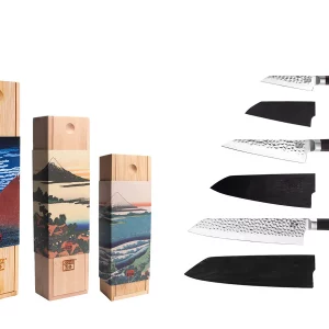 essential set of knives bunka kitchen japanese kotai