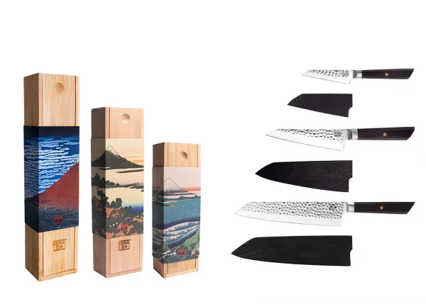 essential set of knives bunka kitchen japanese kotai